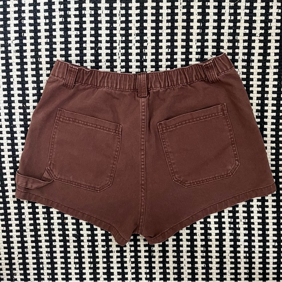 Wild Fable Super High Rise Utility Brown Shorts Size 12 - Picture 2 of 3